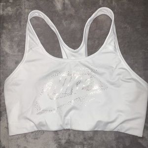 White Nike Sports Bra. Size L.